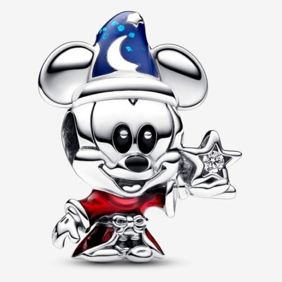 Authentic Pandora Disney Sorcerer Apprentice Mickey Charm - Picture 1 of 4